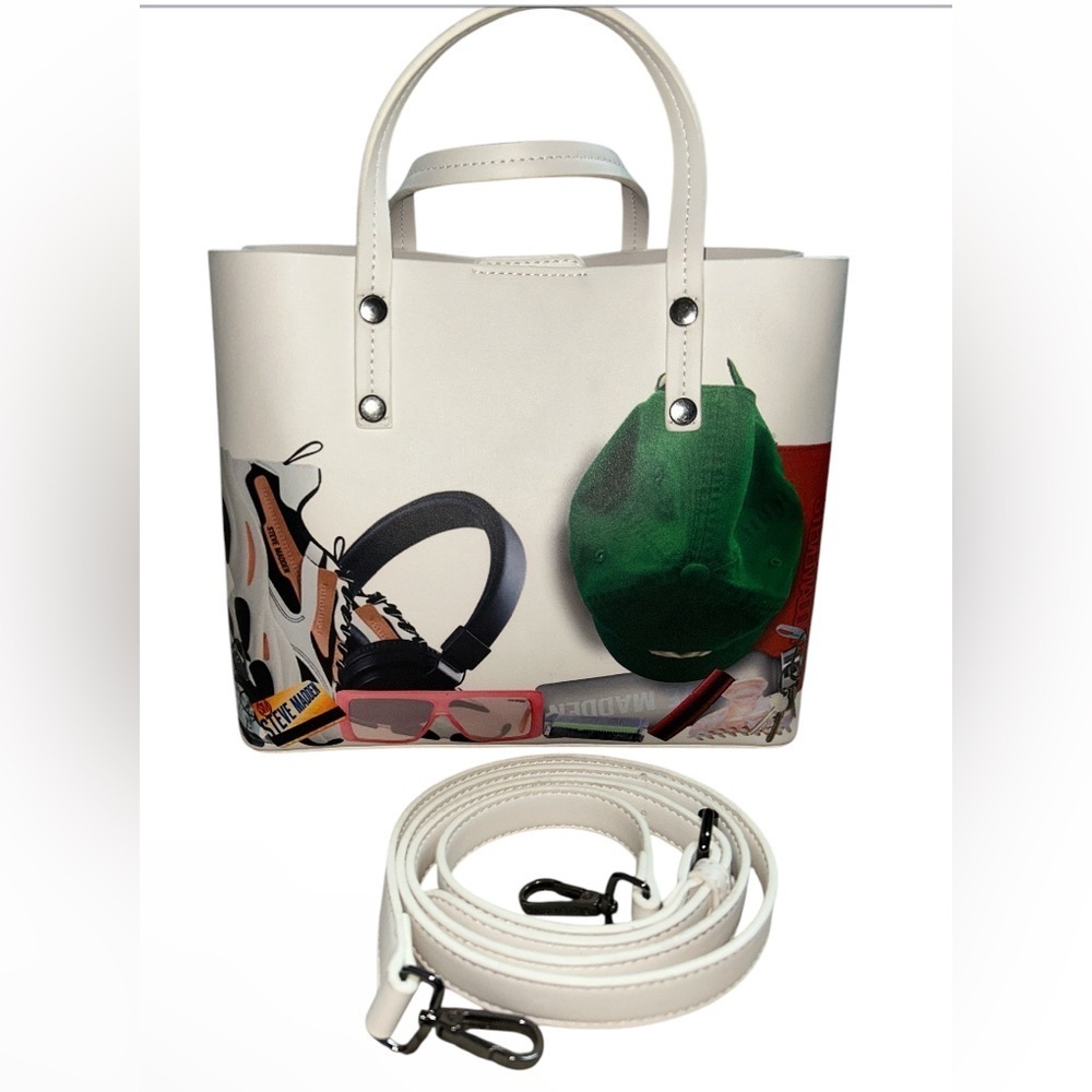 STEVE MADDEN TOTE unique/one of a kind crossbody with built in pouch.